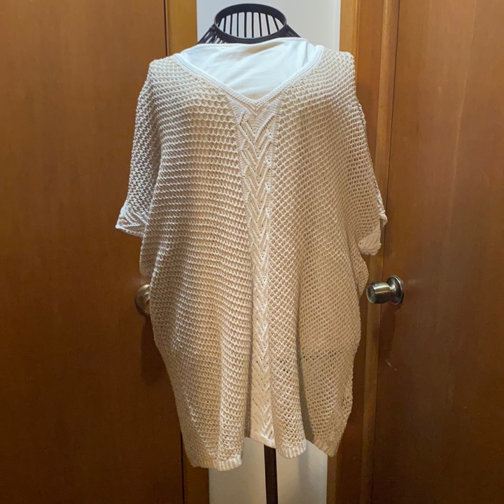 Cream coloured knit top